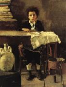 Antonio Mancini The Poor Schoolboy painting